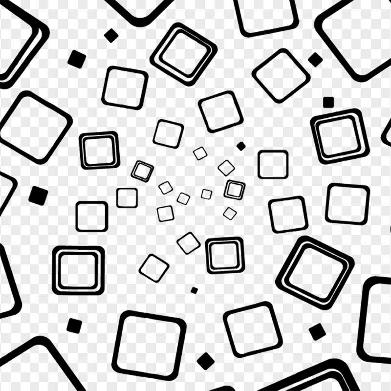 Download Black Squares Shapes Abstract PNG
