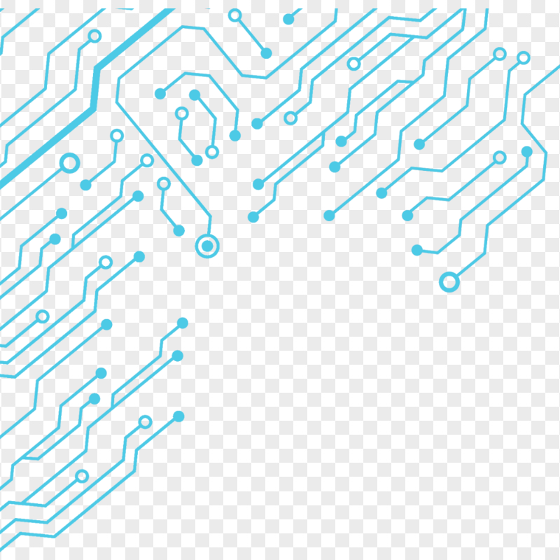 Download Blue Electronic Circuit Abstract PNG
