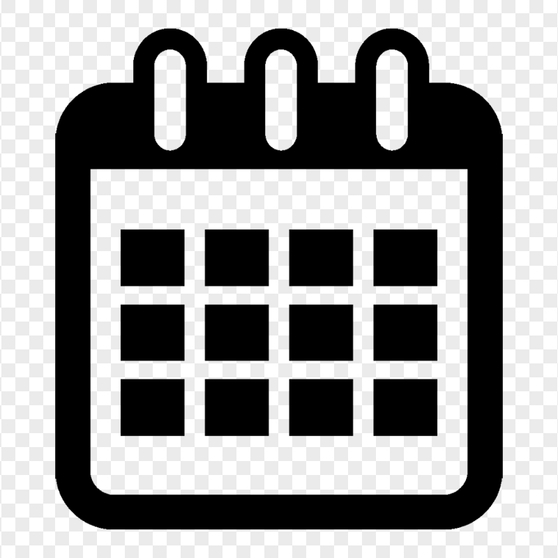 Download Calendar Date Black Icon PNG