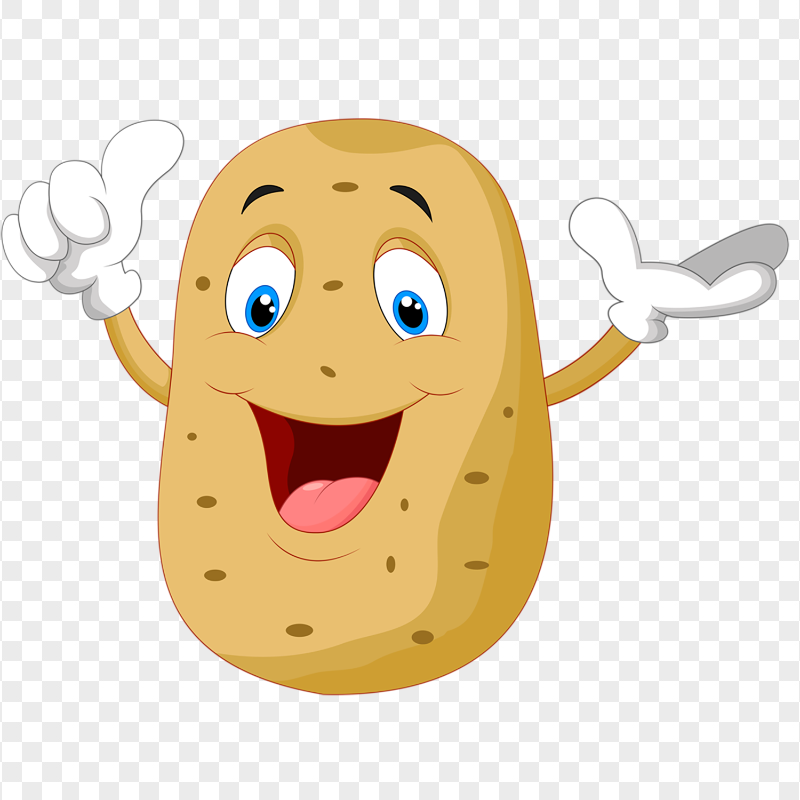Download Cartoon Cute Potato Character PNG