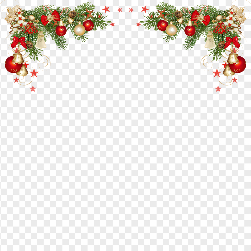 Download Christmas Decorated Branch PNG