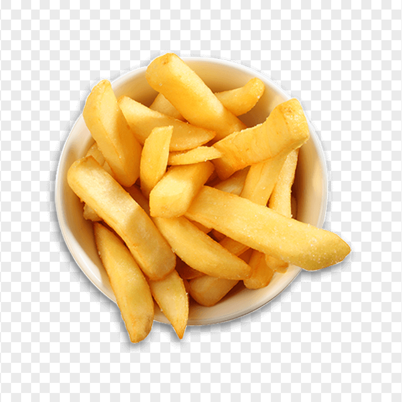 Download Cup Of French Fries Top View PNG