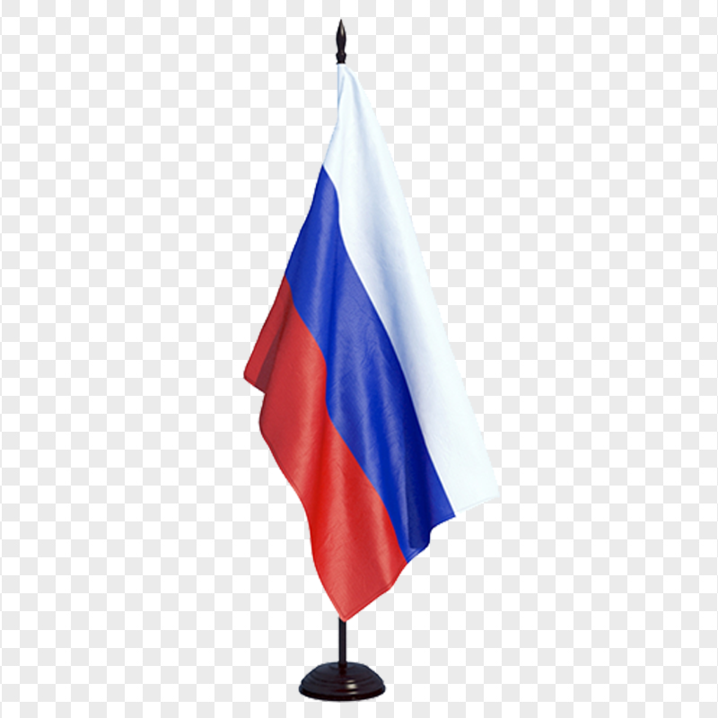 Download Desk Russia Flag On Pole PNG