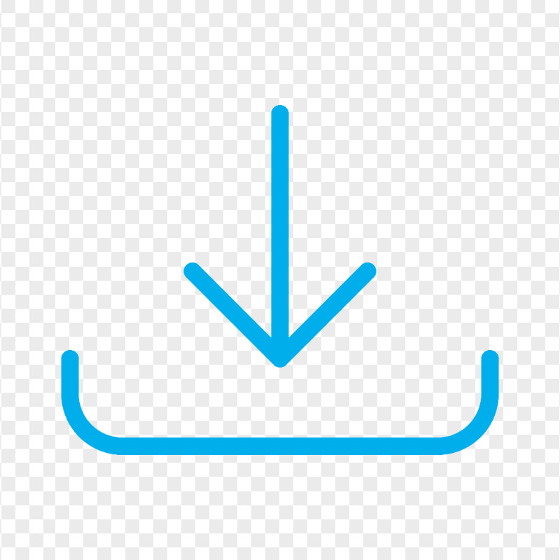 Download Downloading Save Blue Icon Button PNG