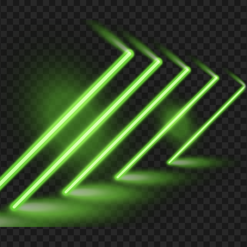 Download Green Glowing Neon Bars PNG