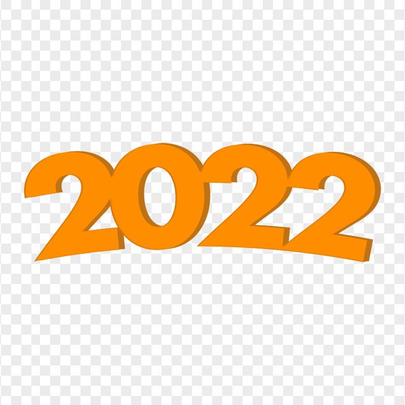 Download HD 3D Orange 2022 Text PNG