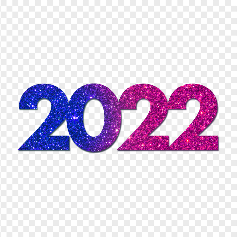 Download HD Beautiful Blue & Pink Glitter  2022 PNG