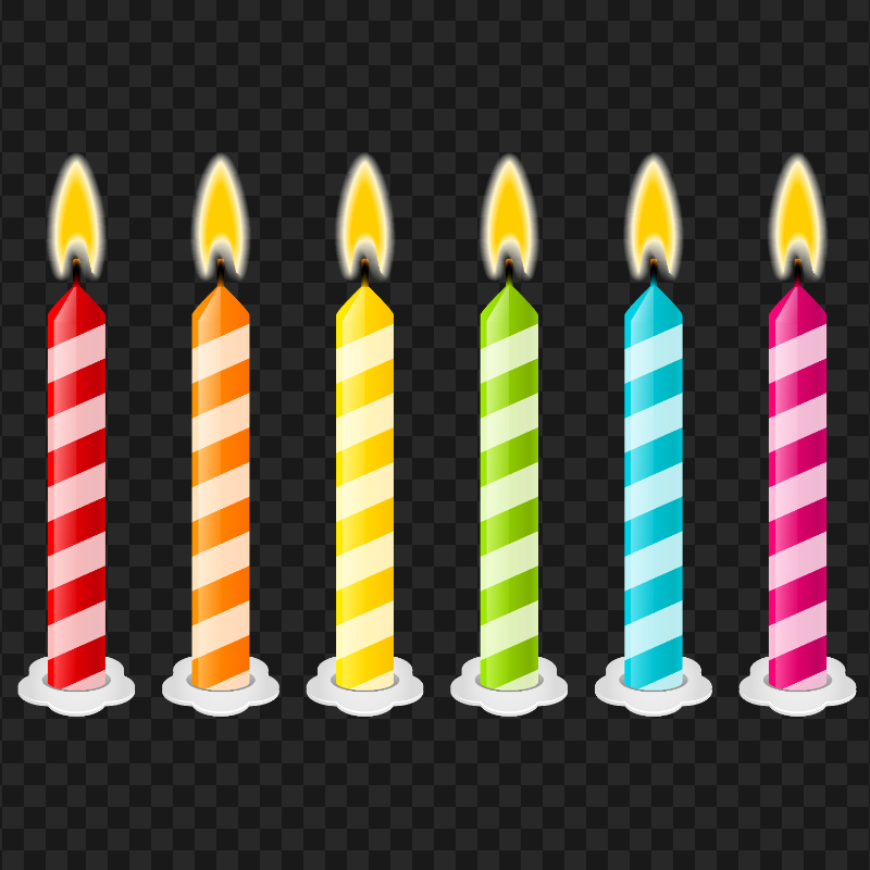 Download HD Birthday Celebration Cake Candles PNG
