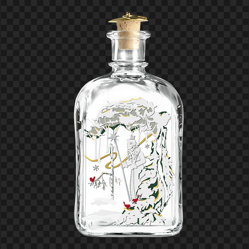 Download HD Christmas Holmegaard Bottle Glass PNG
