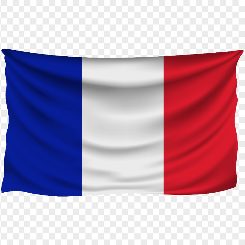 Download HD France Waving Hanging Flag PNG