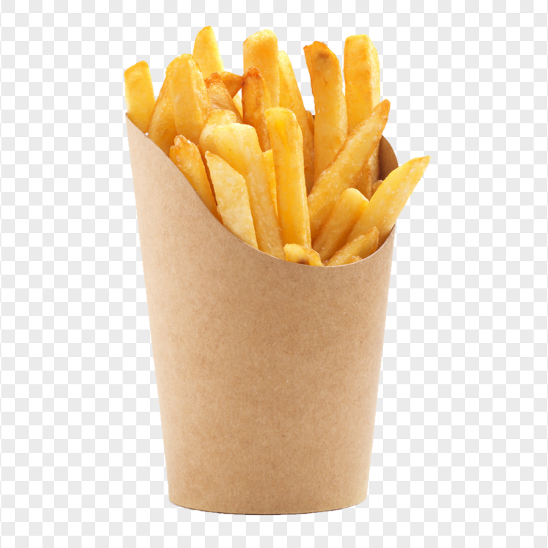 Download HD French Fries In Paper Cup PNG