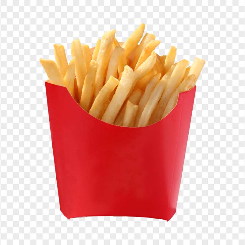 Download HD French Fries Red Paper Cup PNG