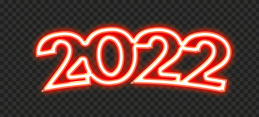 Download HD Neon Glowing Red 2022 PNG