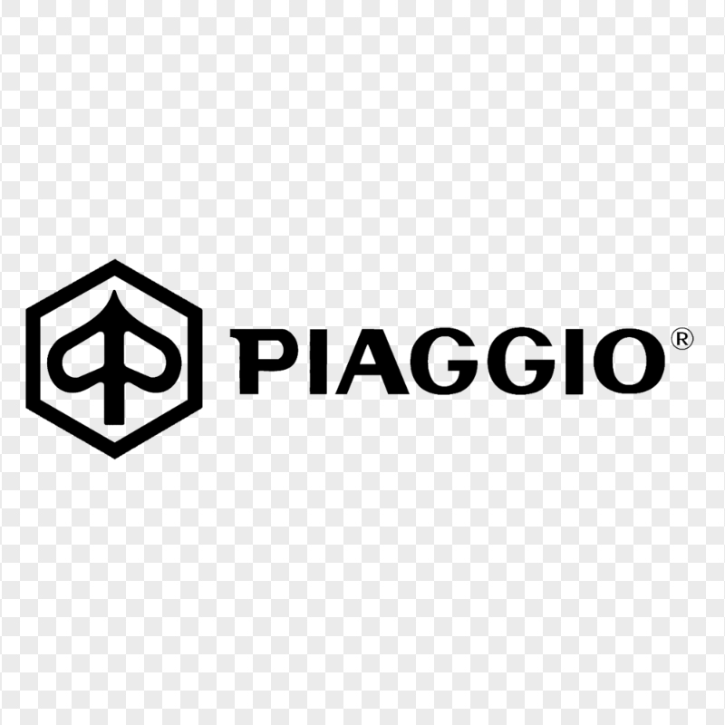 Download HD Piaggio Black Logo PNG