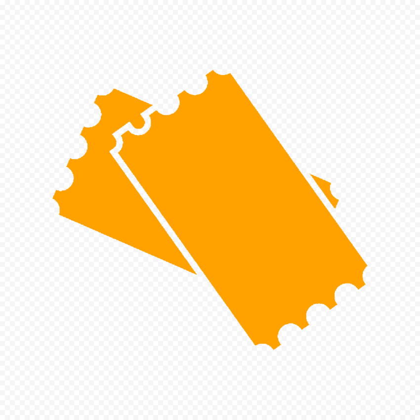 Download HD Ticket Orange Icon Logo PNG | Citypng