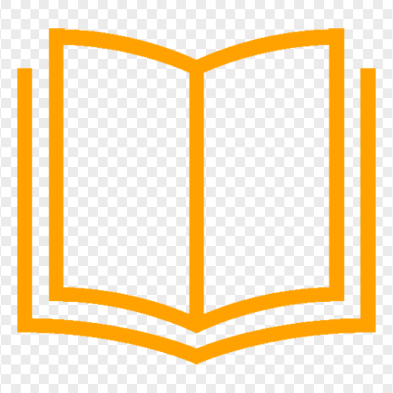 Download Open Book Orange Icon Symbol PNG