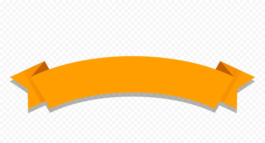 Download Orange Graphic Ribbon Banner PNG | Citypng