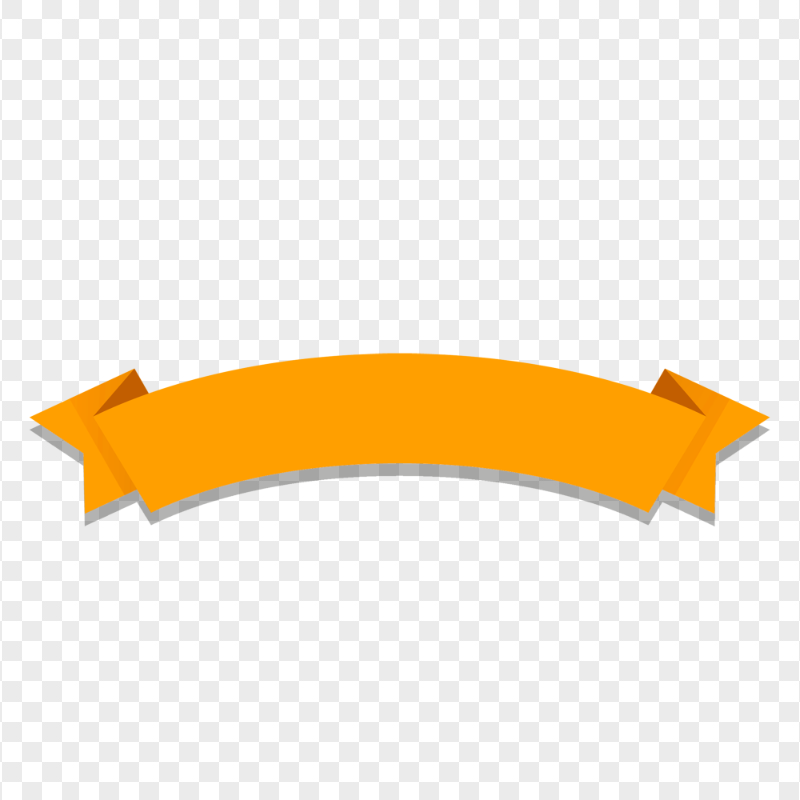Download Orange Graphic Ribbon Banner PNG