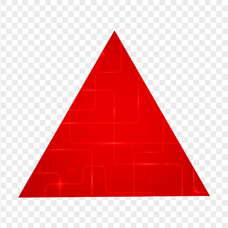 Red Neon Glowing Triangle With Flare Effect FREE PNG | Citypng