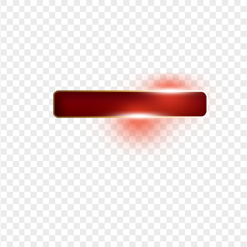 Download Red Glowing Horizontal Button Frame PNG