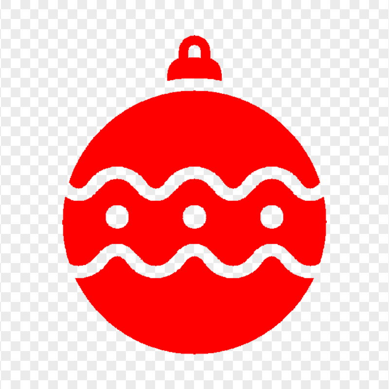 Download Red Ornament Ball Icon PNG