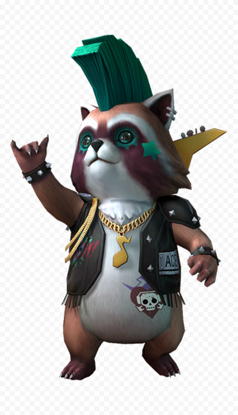 Download Rockie Free Fire Pet Character PNG
