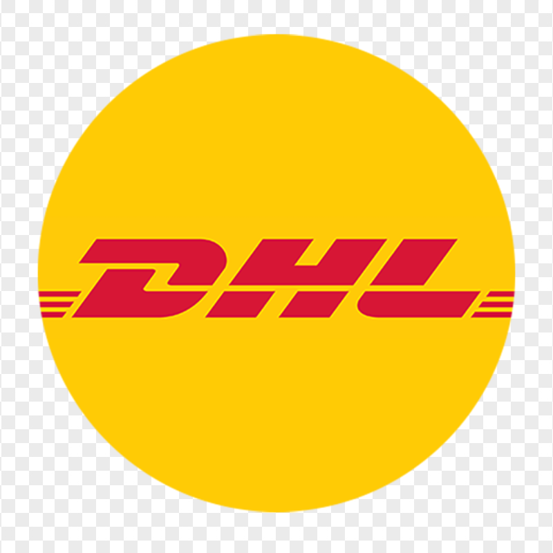 Download Round DHL EXPRESS Delivery Logo Icon PNG