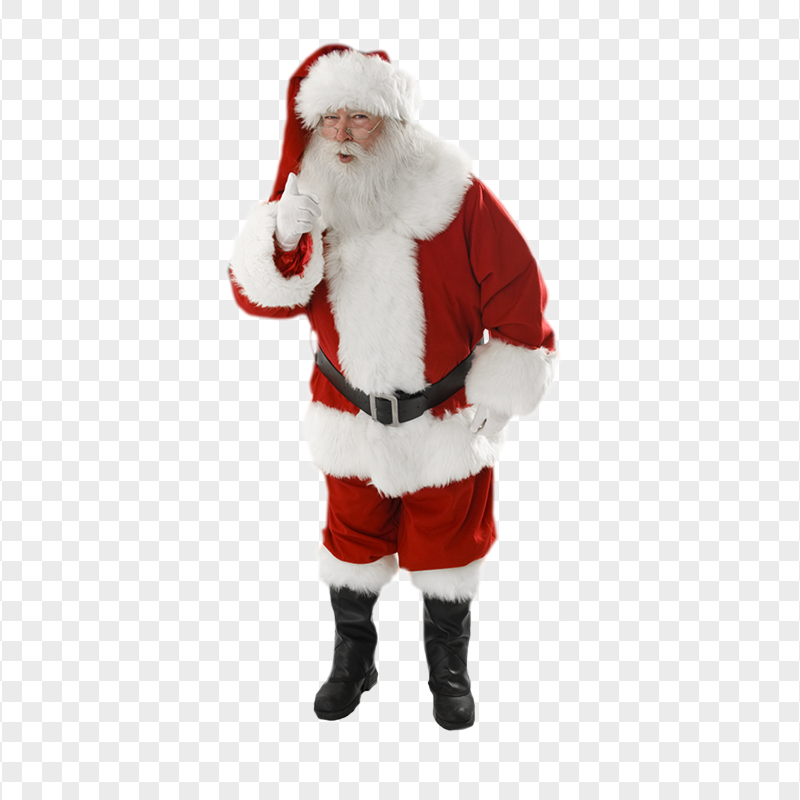 Download Standing Santa Claus Christmas PNG
