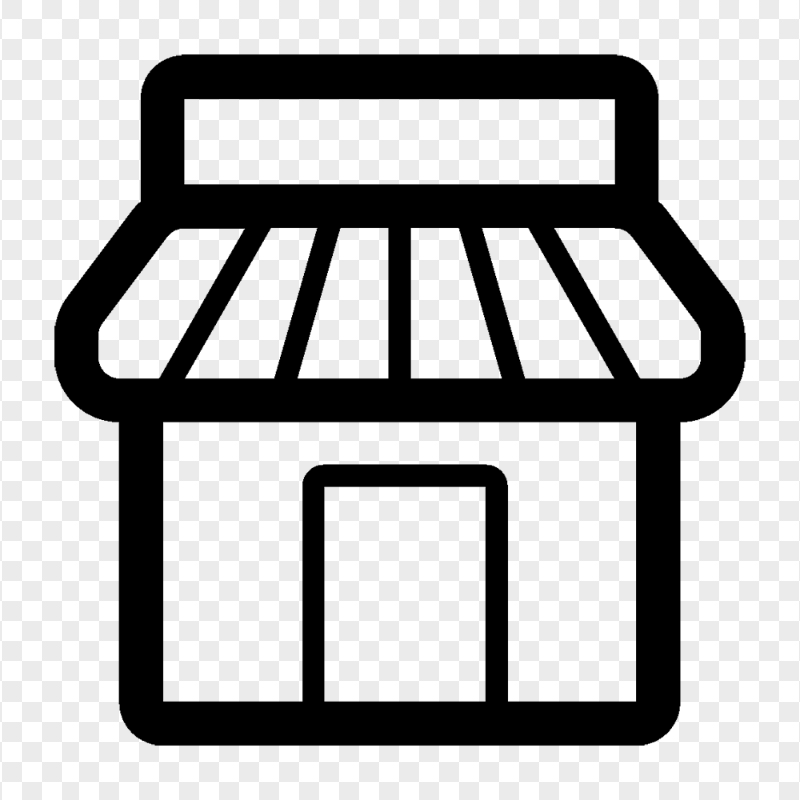 Download Store Marketplace Shopping Black Icon PNG