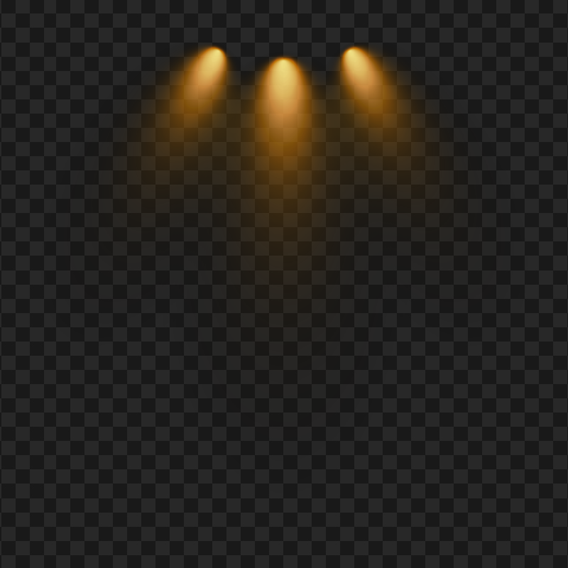 Download Three Yellow Spotlights PNG