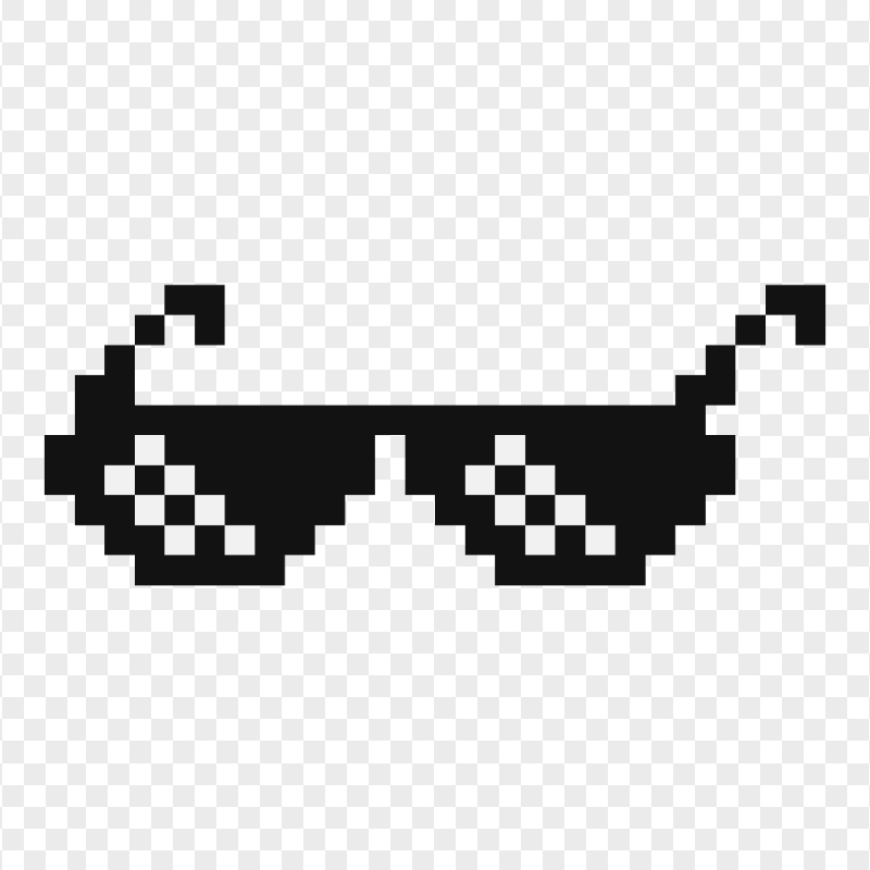 Download Thug Life Sunglasses Pixelated PNG