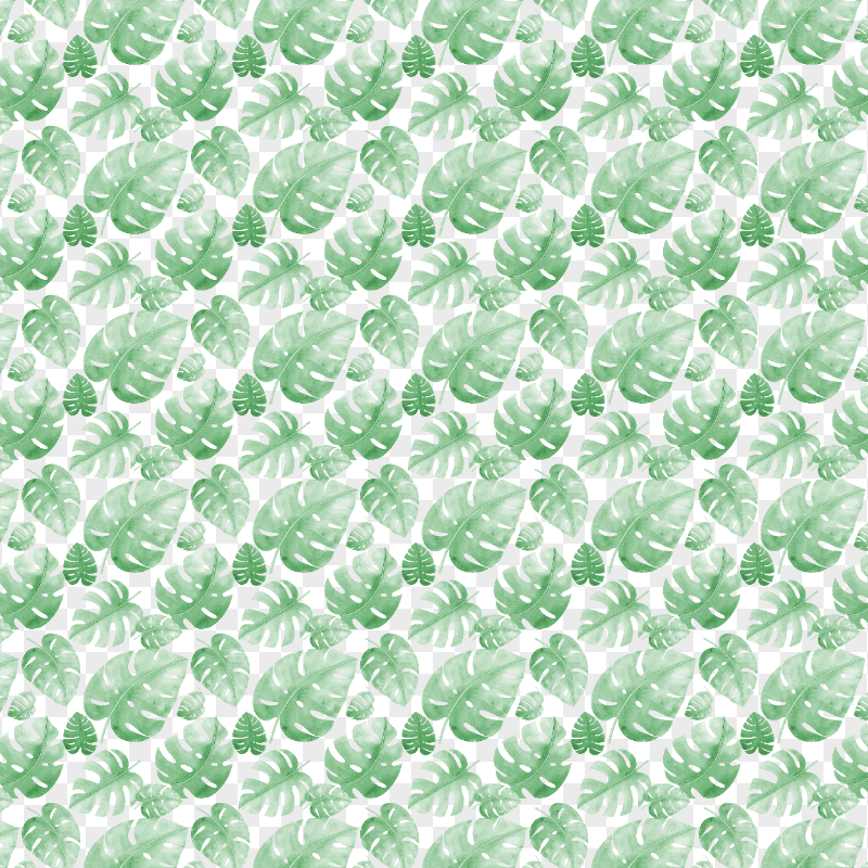Download Watercolor Leaves Pattern PNG
