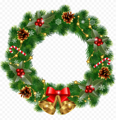 Download Wreath Christmas Decoration PNG