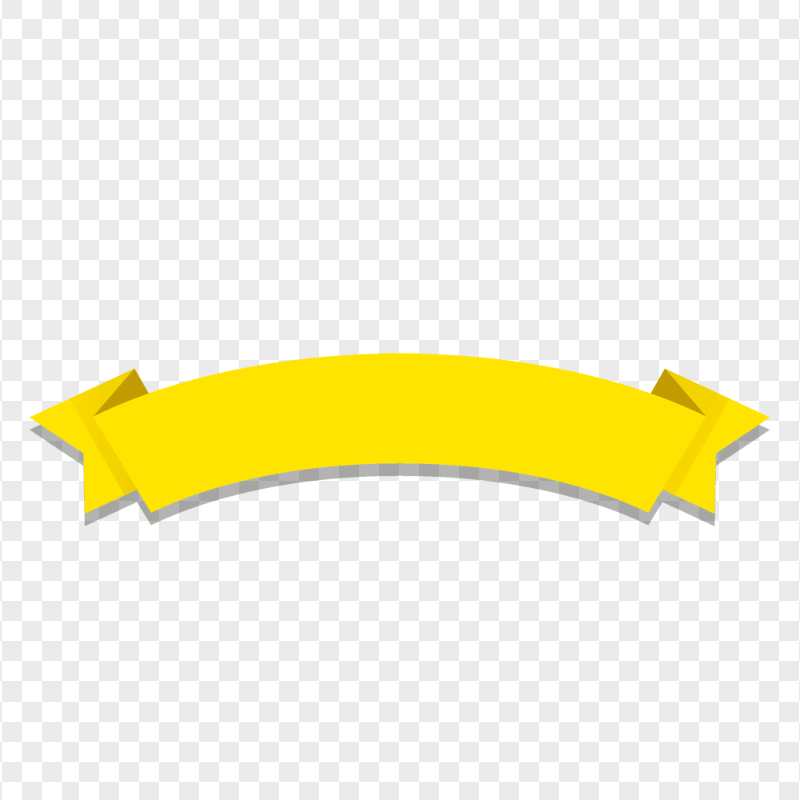 Download Yellow Graphic Ribbon Banner PNG