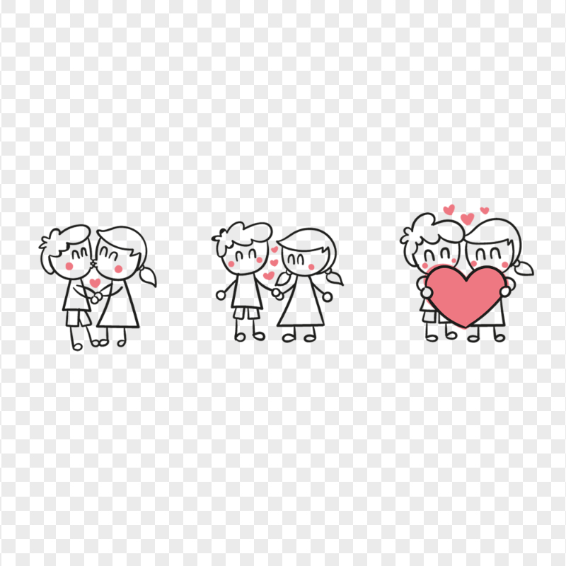 Drawing Collection Of Lovely Couples Valentine