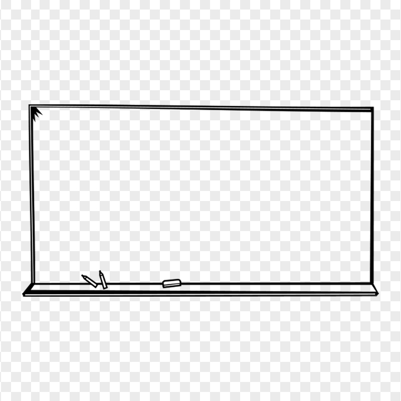 Drawing Outline Chalkboard Blackboard PNG