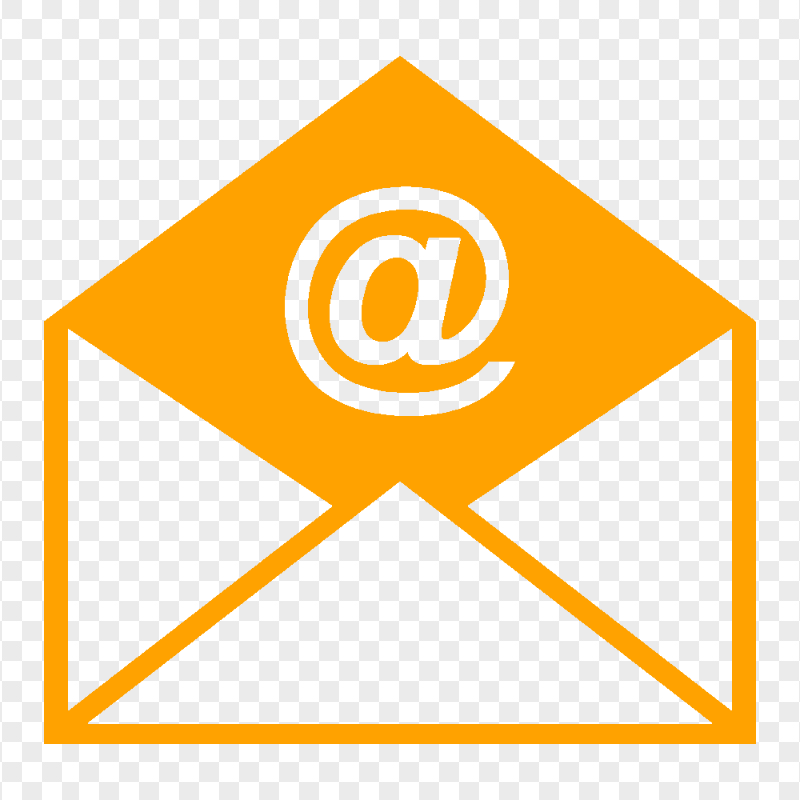 E-mail Mail Letter Orange Logo Icon FREE PNG