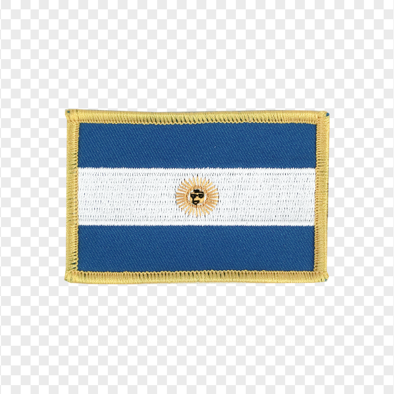 Embroidered Argentina Flag Patch PNG