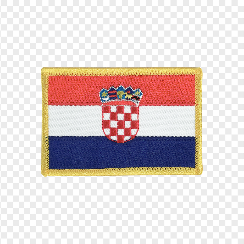 Embroidered Croatia Flag Patch FREE PNG