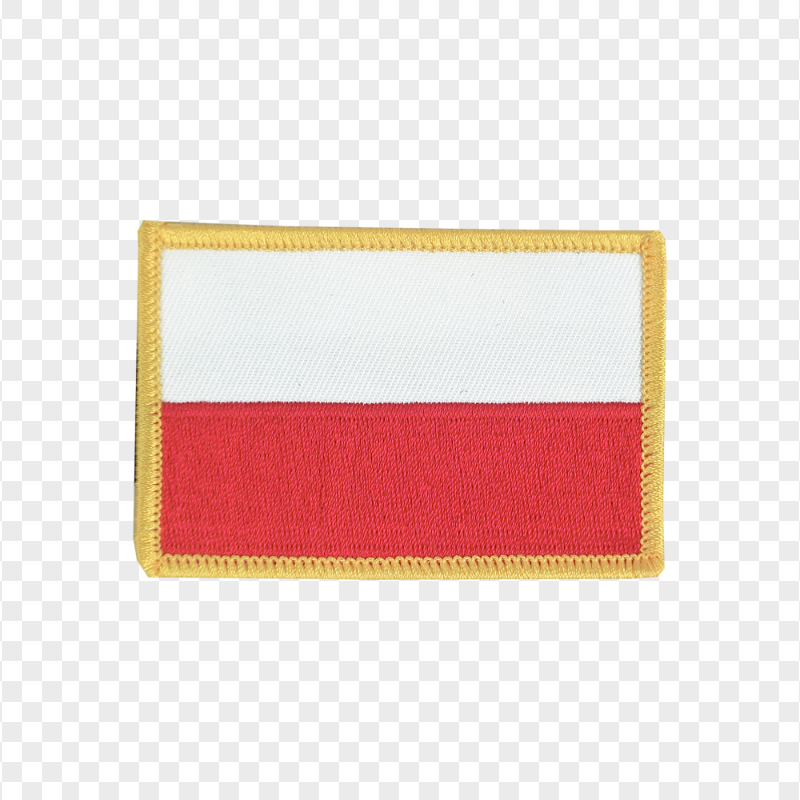 Embroidered Poland Flag Patch HD PNG