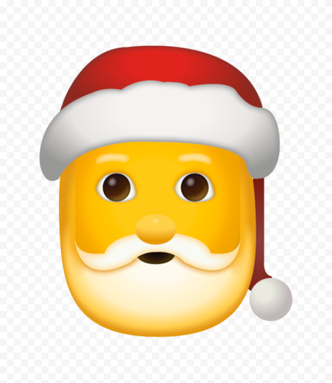 Emoji Wearing Santa Hat PNG