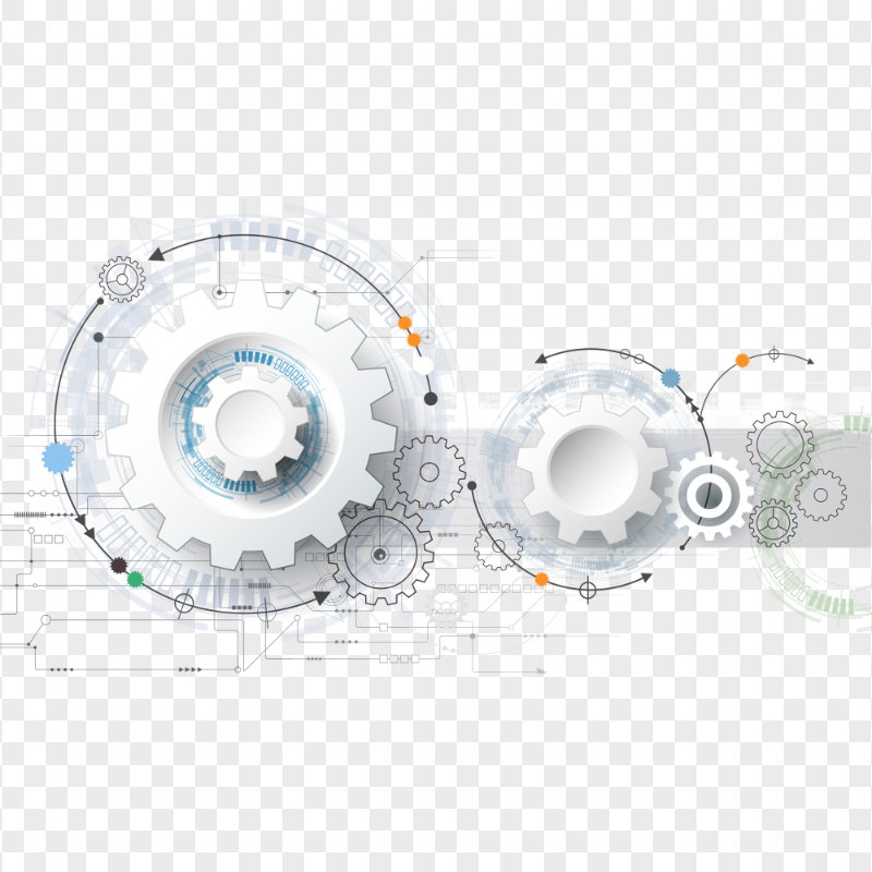 Engineering Gears Abstract Illustration