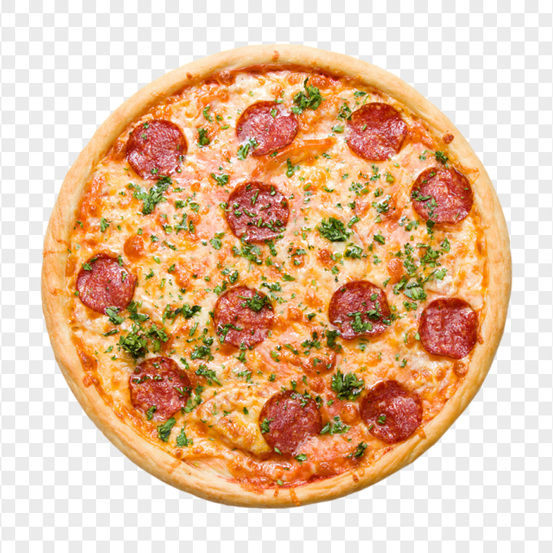 Epic Cheesy Pepperoni Pizza Transparent PNG