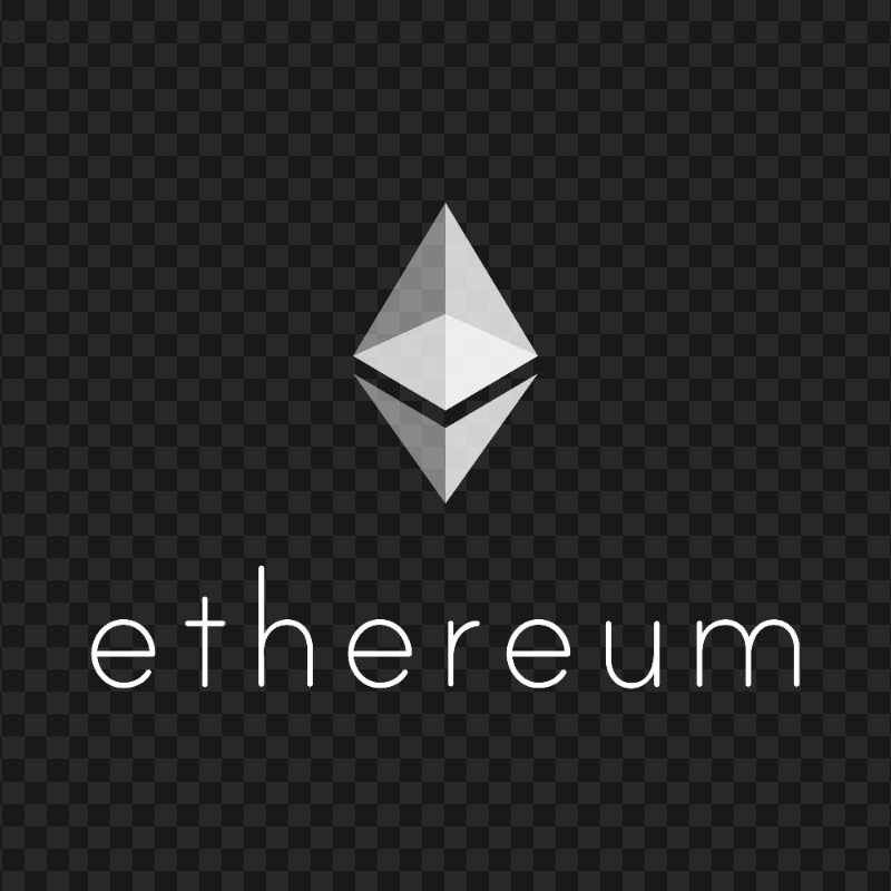 Ethereum ETH White Logo Download PNG