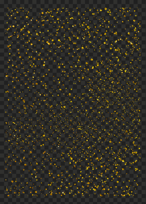 Falling Gold Glitter Effect Transparent PNG | Citypng
