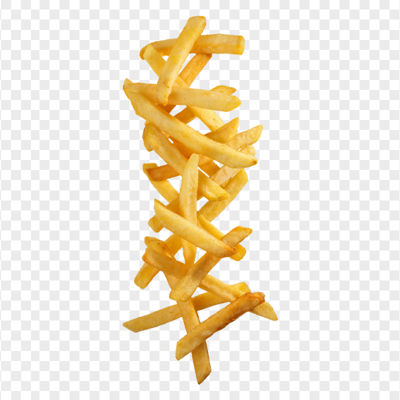 Falling Potato Fries HD PNG