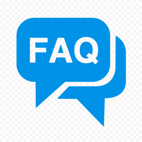 FAQ Questions Speech Bubble Blue Icon PNG