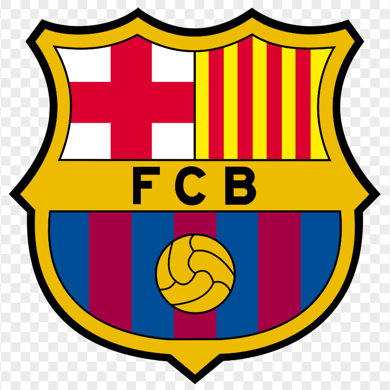 FC Barcelona Football Club Logo HD PNG
