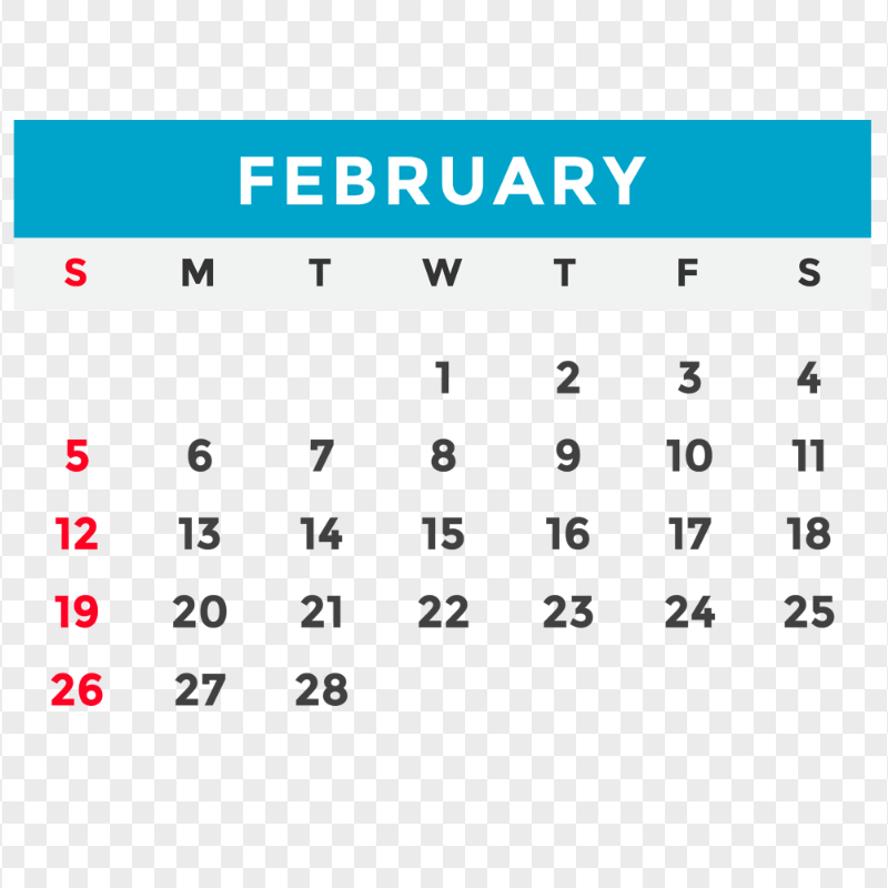 February 2023 Calendar HD PNG