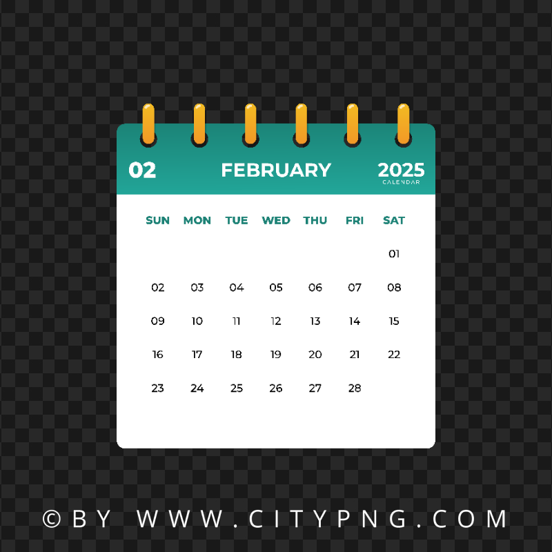 february-2025-month-calendar-vector-citypng